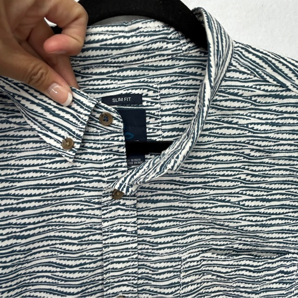 prana Men’s Slim Fit Short Sleeve Button Down Business Casual Size XL (722) - Picture 4 of 16